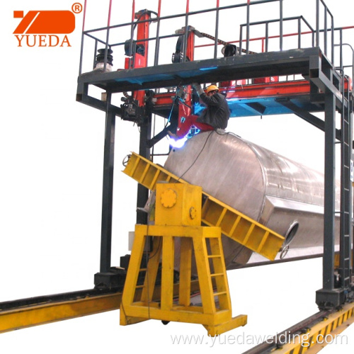 Automatic gantry h beam steel tank welding machine